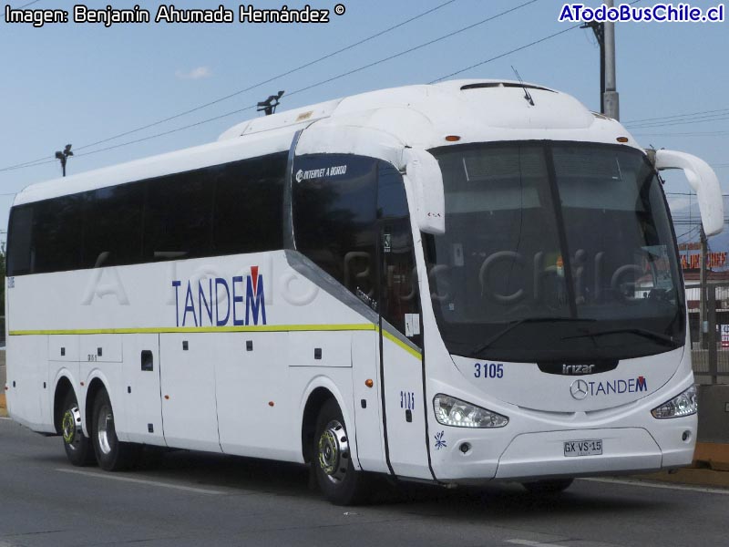 Irizar i6 3.90 / Mercedes Benz OC-500RF-2543 BlueTec5 /  Tandem (Al servicio de CODELCO División El Teniente)