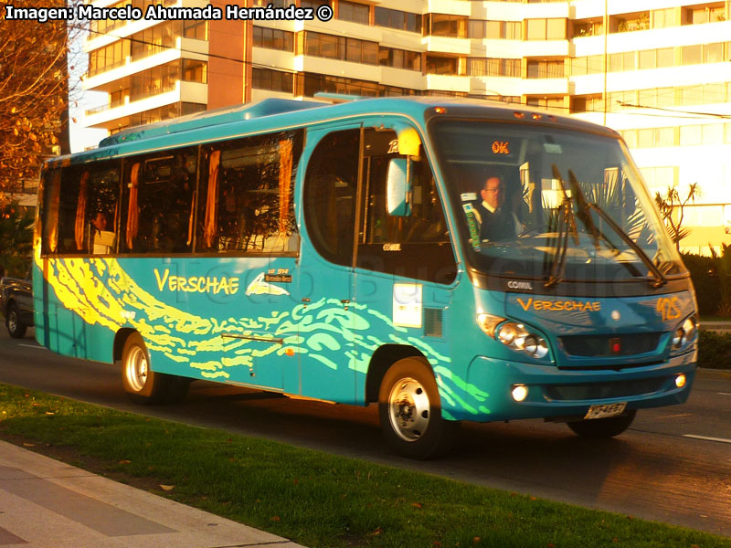 Comil Piá / Mercedes Benz LO-914 / Flota Verschae (Al servicio de Empresas Carozzi S.A.)