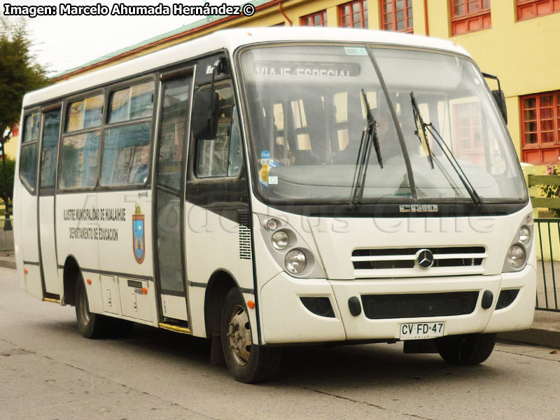 Induscar Caio Foz / Mercedes Benz LO-812 / I. M. de Hualaihué (Región de Los Lagos)