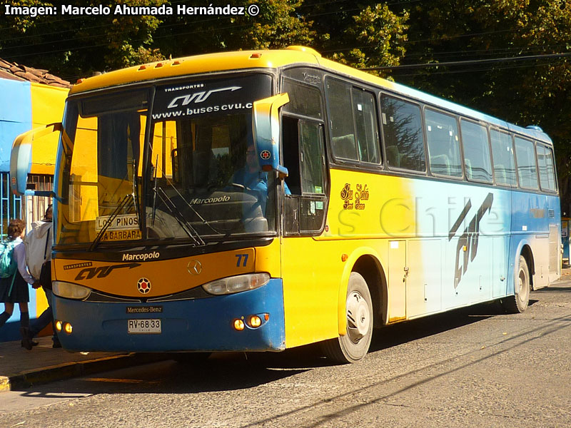 Marcopolo Viaggio GV 1000 / Mercedes Benz O-400RSE / Transportes CVU (Al servicio de Constructora Angostura)