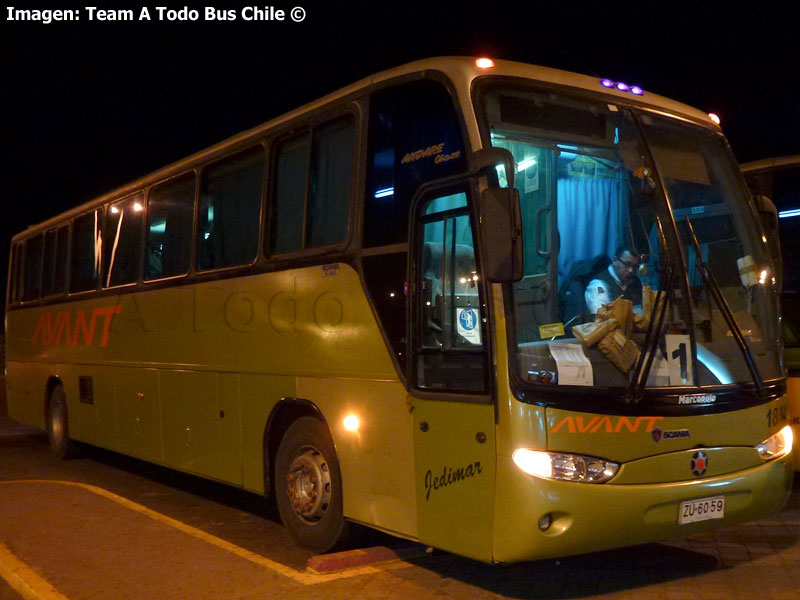 Marcopolo Andare Class 1000 / Scania K-340 / Avant S.A. (Al servicio de CODELCO División El Salvador)