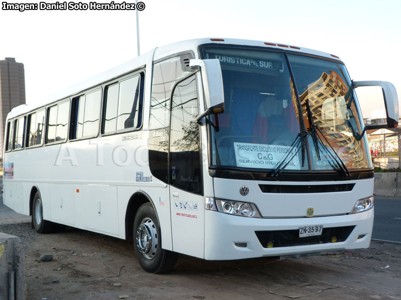 Busscar El Buss 320 / Volksbus 17-210OD / Turística del Sur (Al servicio de C & G)