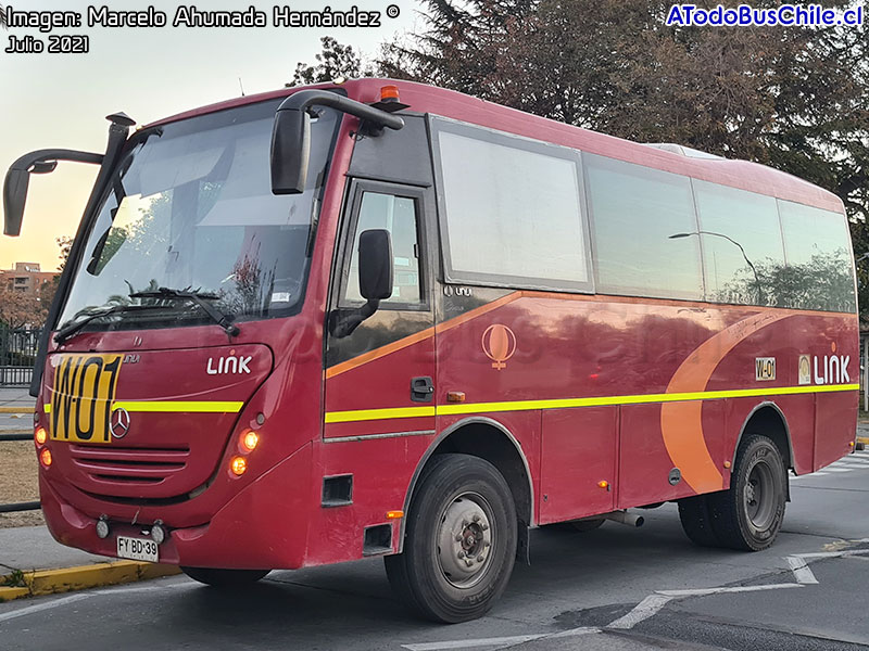 UNVI Cimo / Mercedes Benz Atego 1325AF / Link (Al servicio de CODELCO División El Teniente)