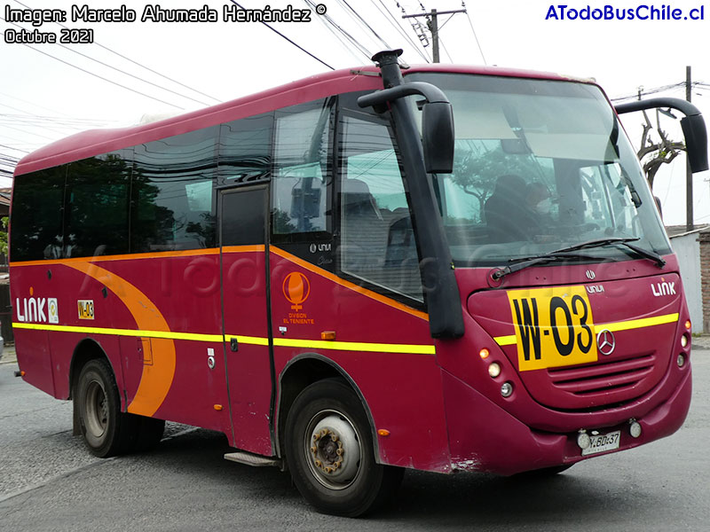 UNVI Cimo / Mercedes Benz Atego 1325AF / Link (Al servicio de CODELCO División El Teniente)