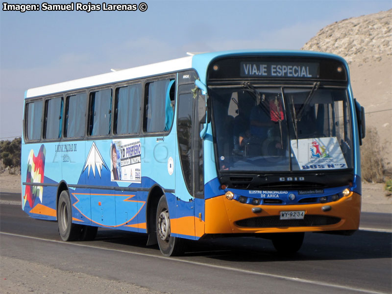 Induscar Caio Apache Vip / Mercedes Benz OF-1722 / I. M. de Arica (Región de Arica y Parinacota)