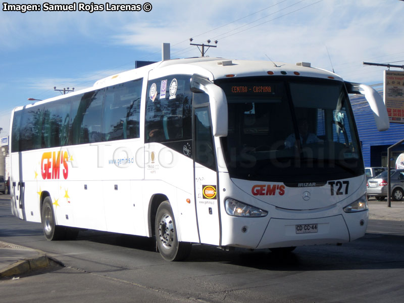 Irizar Century III 3.40 / Mercedes Benz O-500RS-1836 / Géminis (Al servicio de CODELCO División Norte)