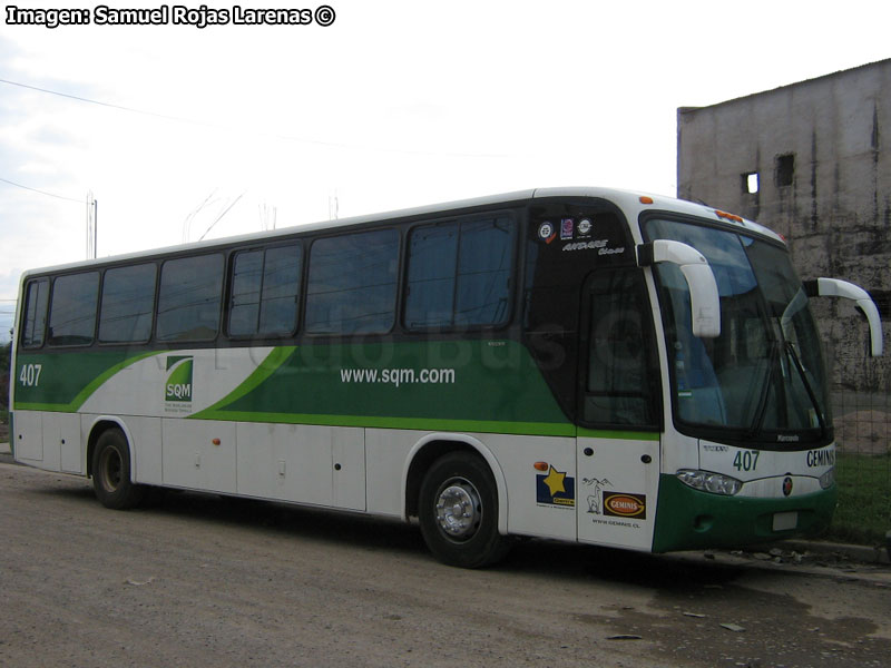 Marcopolo Andare Class 850 / Volvo B-7R / Géminis (Al servicio de SQM)