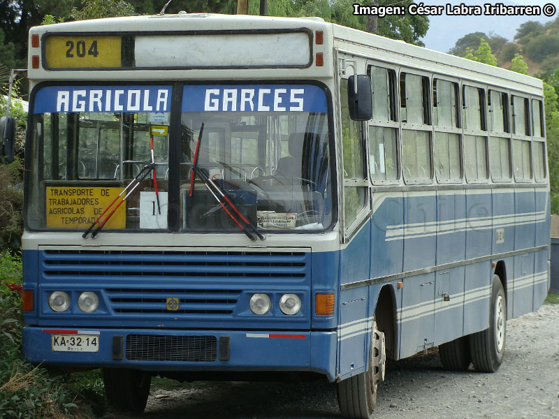 Busscar Urbanus / Mercedes Benz OF-1318 / Agrícola Garcés (Región de O'Higgins)