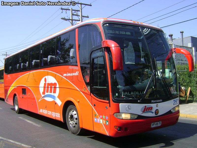 Marcopolo Paradiso G6 1200HD / Mercedes Benz O-400RSE / Buses JM (Al servicio de CODELCO División Andina)