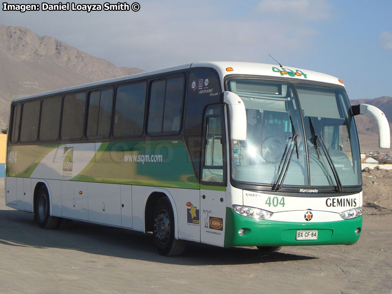 Marcopolo Andare Class 850 / Volvo B-7R / Géminis (Al servicio de SQM)