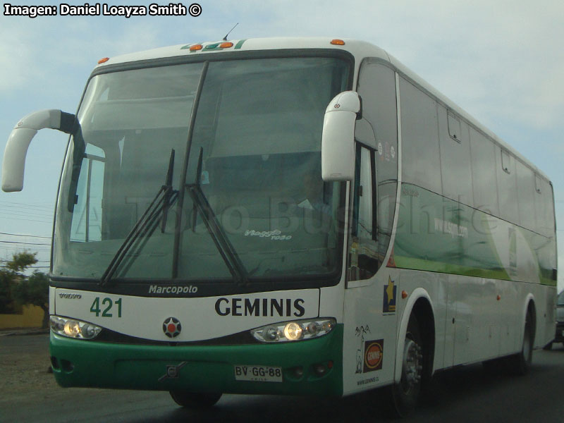 Marcopolo Viaggio G6 1050 / Volvo B-9R / Géminis (Al servicio de SQM)