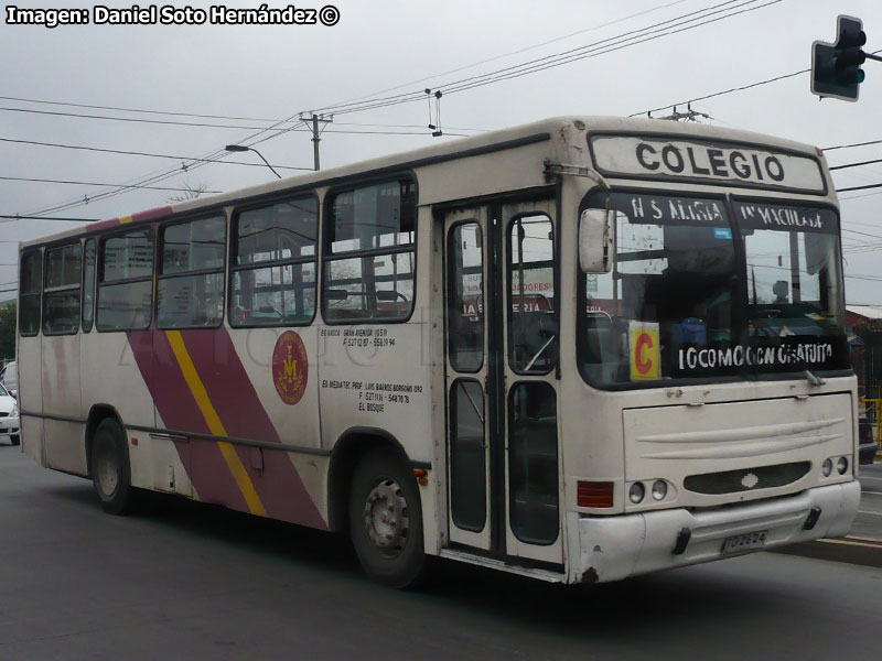 Maxibus Urbano / Mercedes Benz OH-1420 / Colegio María Inmaculada (El Bosque, Santiago)