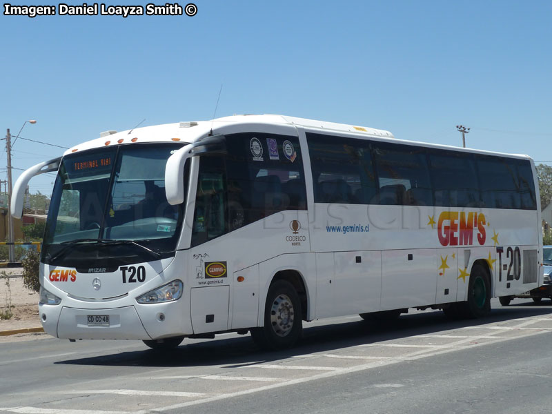 Irizar Century III 3.40 / Mercedes Benz O-500RS-1836 / Géminis (Al servicio de CODELCO División Norte)