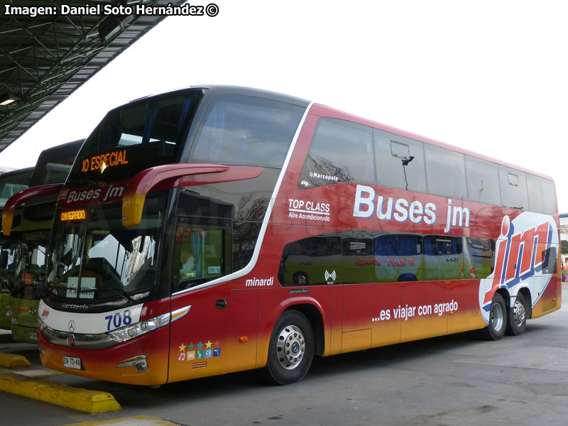 Marcopolo Paradiso G7 1800DD / Mercedes Benz O-500RSD-2442 / Buses JM (Al servicio de Aramark Chile)