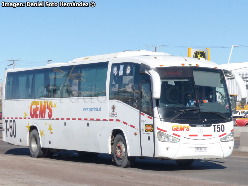 Irizar Century III 3.40 / Mercedes Benz O-500RS-1836 / Géminis (Al servicio de CODELCO División Norte)