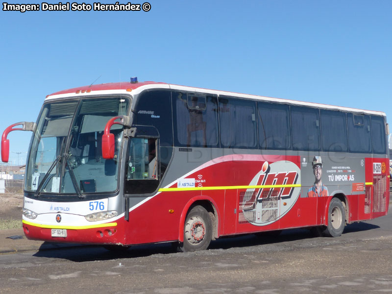 Marcopolo Andare Class 1000 / Mercedes Benz O-500RS-1836 / Buses JM (Al servicio de Constructora Astaldi Chile)