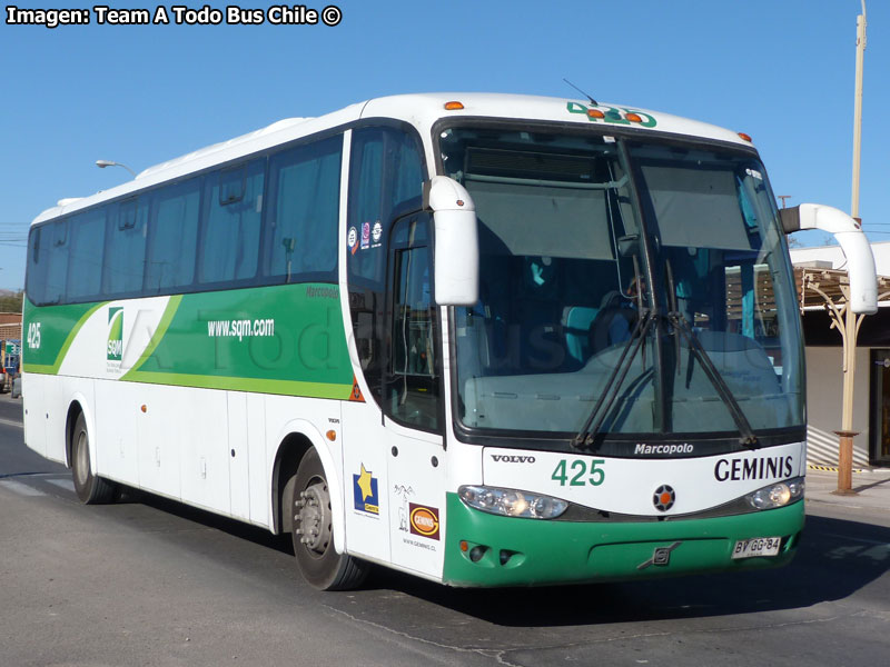 Marcopolo Viaggio G6 1050 / Volvo B-9R / Géminis (Al servicio de SQM)