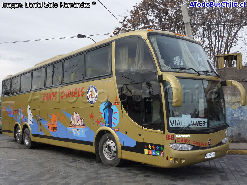 Marcopolo Paradiso G6 1550LD / Mercedes Benz O-500RSD-2442 / Ramos Cholele (Al servicio de Vial y Vives)