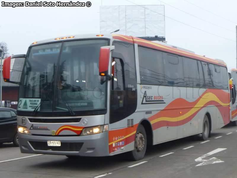 Busscar El Buss 340 / Mercedes Benz OF-1721 / ASEC Buses (Al servicio de CMPC S.A.)