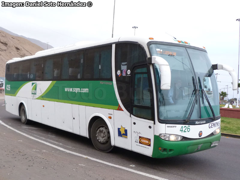 Marcopolo Viaggio G6 1050 / Volvo B-9R / Géminis (Al servicio de SQM)