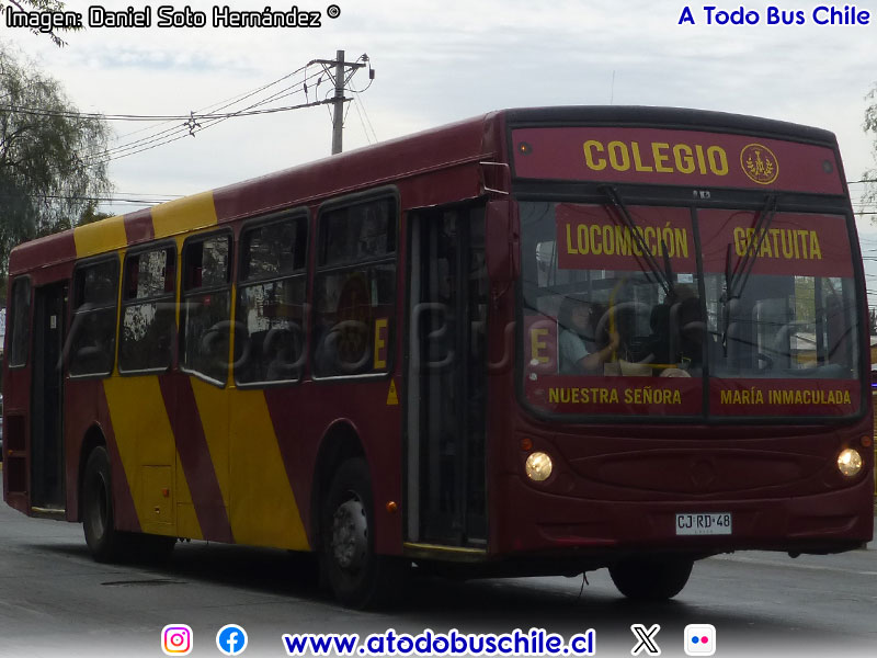 Induscar Caio Mondego H / Mercedes Benz O-500U-1726 / Colegio María Inmaculada (El Bosque - Santiago)