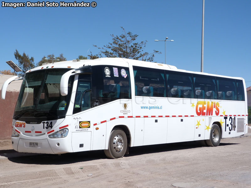 Irizar Century III 3.40 / Mercedes Benz O-500RS-1836 / Géminis (Al servicio de CODELCO División Norte)