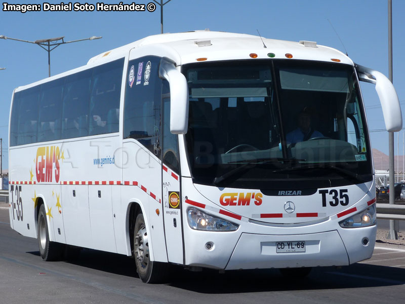 Irizar Century III 3.40 / Mercedes Benz O-500RS-1836 / Géminis (Al servicio de CODELCO División Norte)