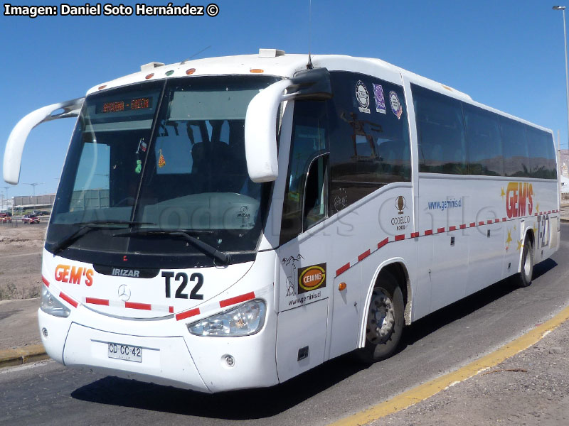 Irizar Century III 3.40 / Mercedes Benz O-500RS-1836 / Géminis (Al servicio de CODELCO División Norte)