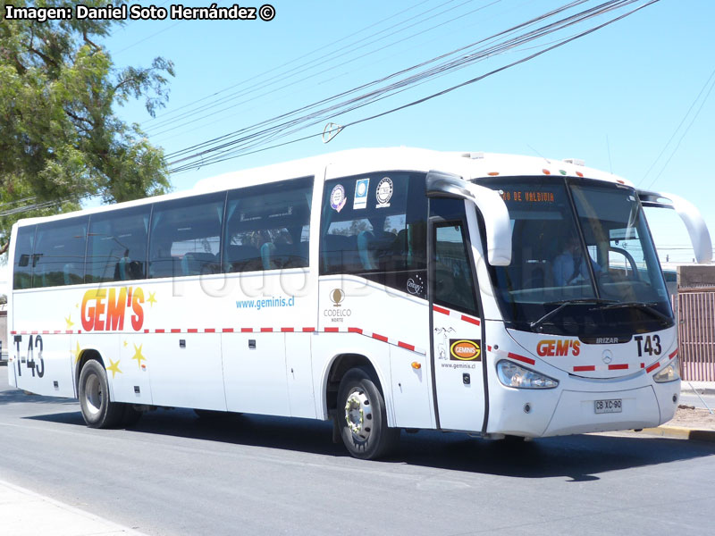 Irizar Century III 3.40 / Mercedes Benz O-500RS-1836 / Géminis (Al servicio de CODELCO División Norte)