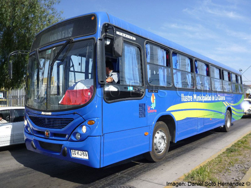 Marcopolo Torino / Mercedes Benz OF-1722 / I. M. de La Cisterna (Región Metropolitana)