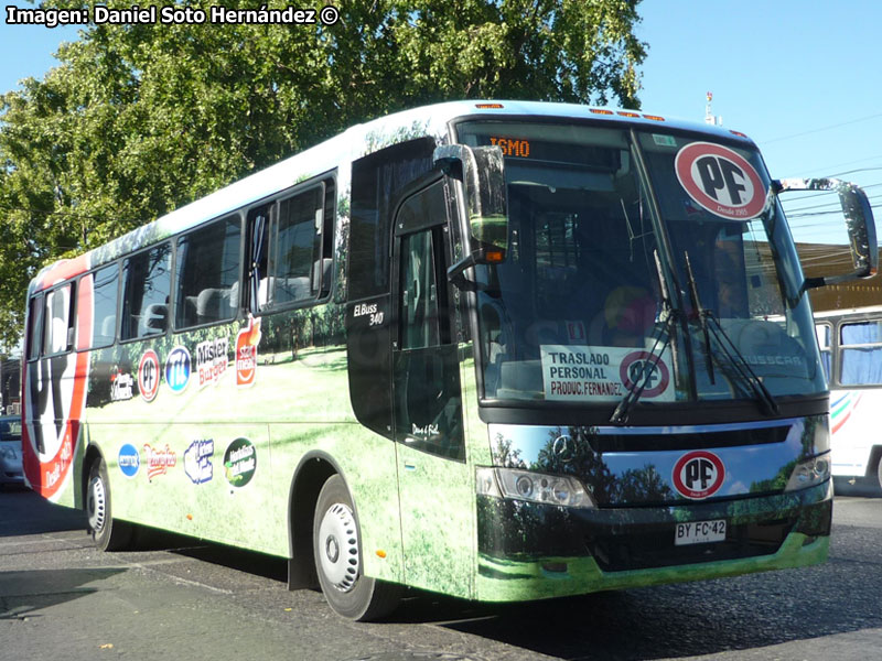 Busscar El Buss 340 / Mercedes Benz OF-1722 / Ilomar (Al servicio de Productos Fernández S.A.)