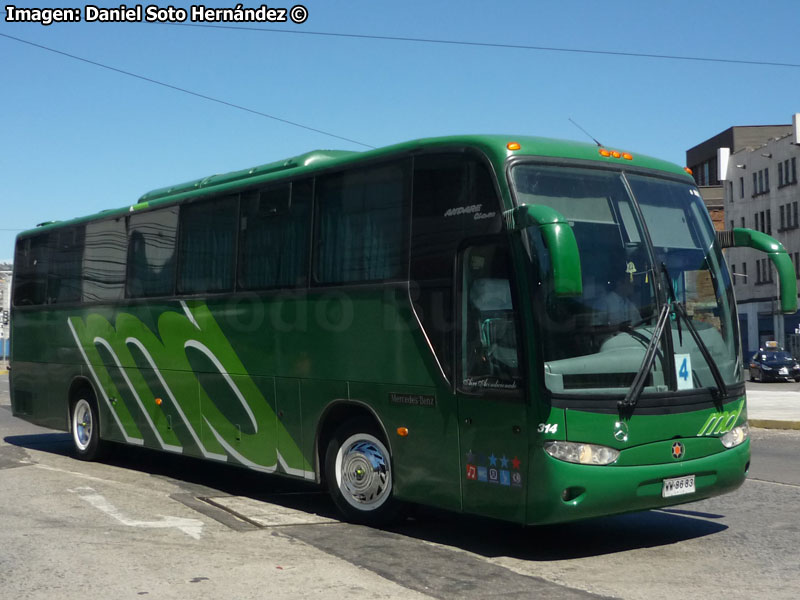 Marcopolo Andare Class 1000 / Mercedes Benz O-500R-1830 / Meneses y Díaz MD (Al servicio de BAT Chile S.A.)