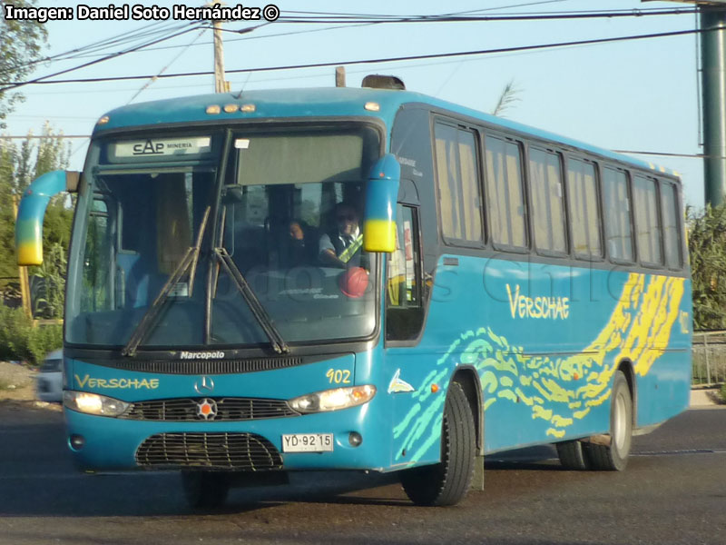 Marcopolo Andare Class 850 / Mercedes Benz OF-1721 / Flota Verschae (Al servicio de CAP El Romeral)