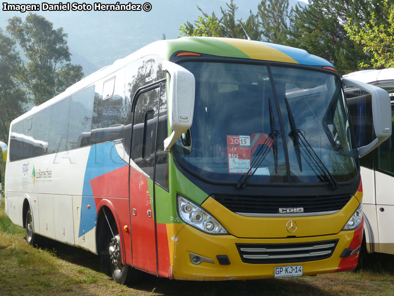 Induscar Caio Foz Solar / Mercedes Benz OF-1724 BlueTec5 / I. M. de Lo Barnechea (Area Metropolitana)