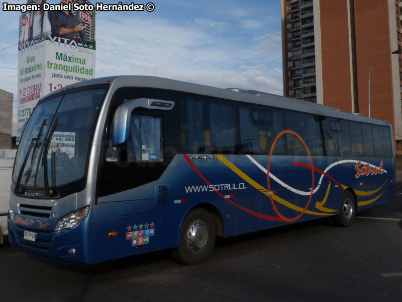 Mascarello Roma 330 / Mercedes Benz OF-1722 / Sotrul (Al servicio de LATAM Airlines Group)