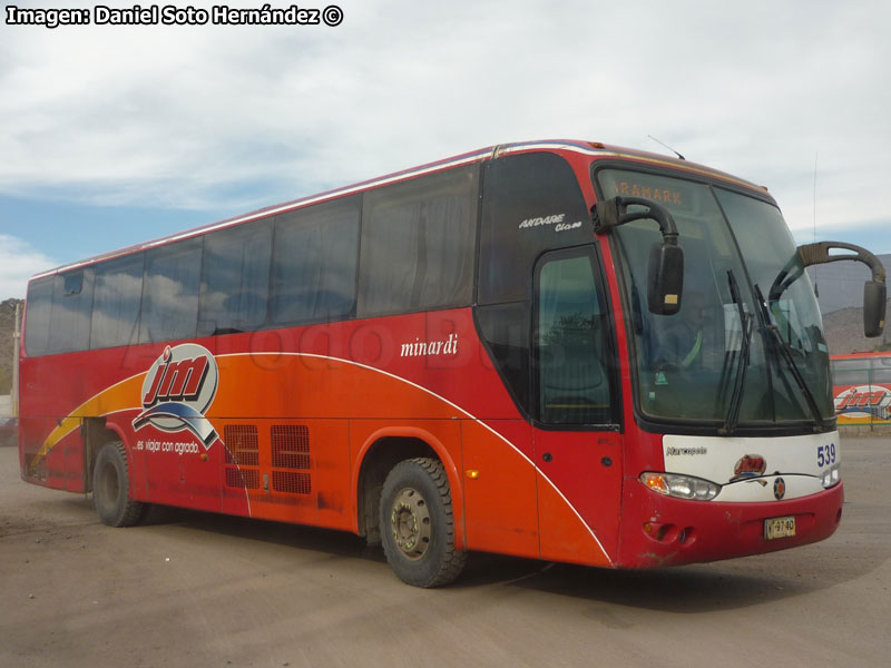 Marcopolo Andare Class 1000 / Mercedes Benz O-500RS-1636 / Buses JM (Al servicio de Aramark Chile S.A.)