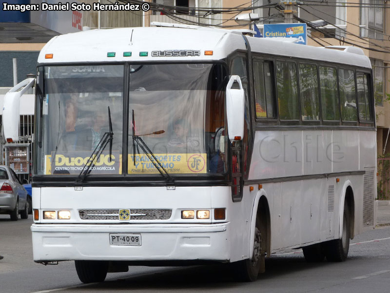 Busscar Jum Buss 340 / Scania K-113CL / Transportes y Turismo J. F. (Al servicio de Duoc UC)