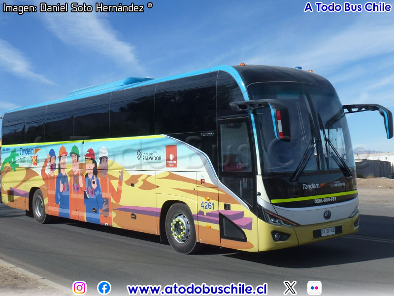 Yutong T132BEV / Tandem (Al servicio de CODELCO División El Salvador)