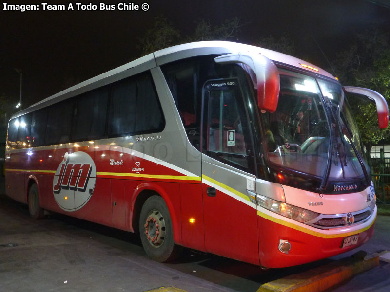 Marcopolo Viaggio G7 900 / Volvo B-420R Euro5 / Buses JM (Al servicio de CODELCO División Andina)