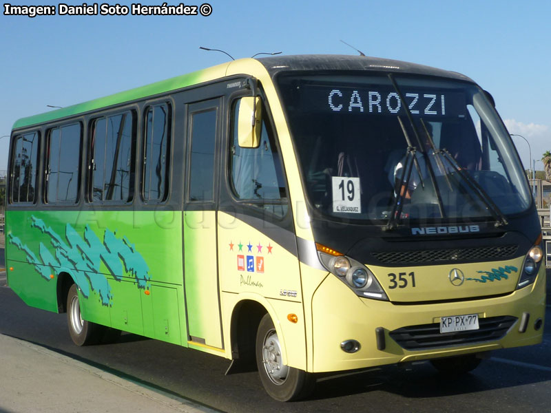 Neobus Thunder + / Mercedes Benz LO-916 BlueTec5 / Transportes San Pedro (Al servicio de Empresas Carozzi S.A.)