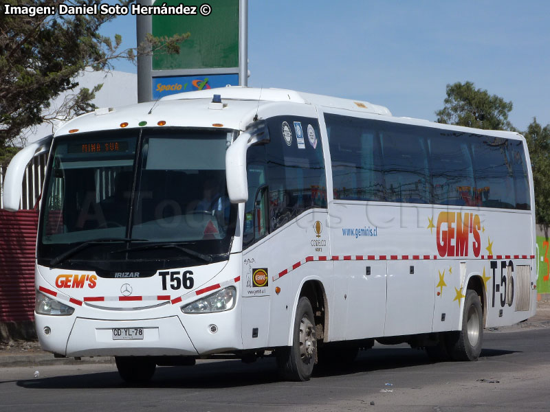 Irizar Century III 3.40 / Mercedes Benz O-500RS-1836 / Géminis (Al servicio de CODELCO División Norte)