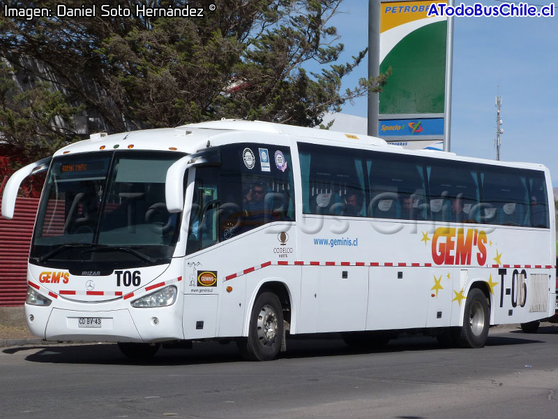 Irizar Century III 3.40 / Mercedes Benz O-500RS-1836 / Géminis (Al servicio de CODELCO División Norte)