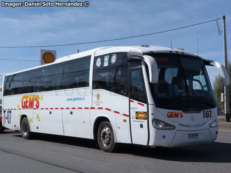 Irizar Century III 3.40 / Mercedes Benz O-500RS-1836 / Géminis (Al servicio de CODELCO División Norte)