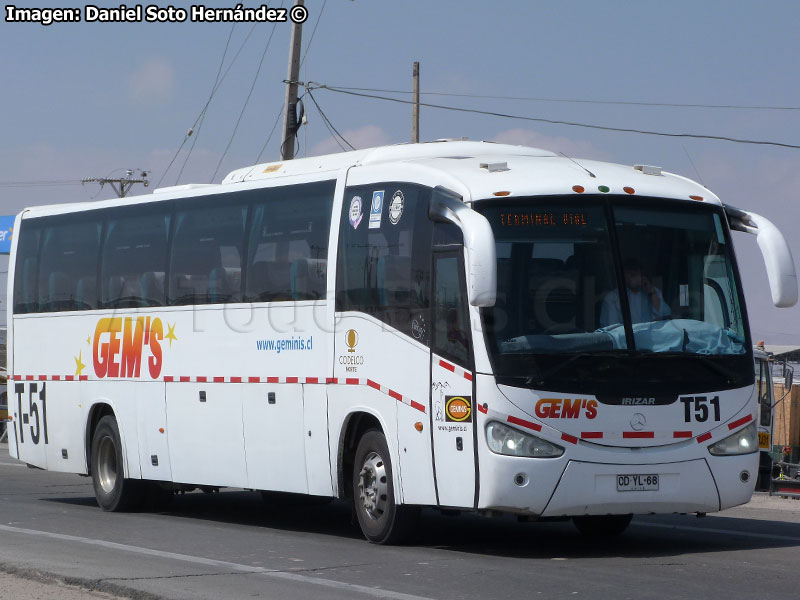 Irizar Century III 3.40 / Mercedes Benz O-500RS-1836 / Géminis (Al servicio de CODELCO División Norte)