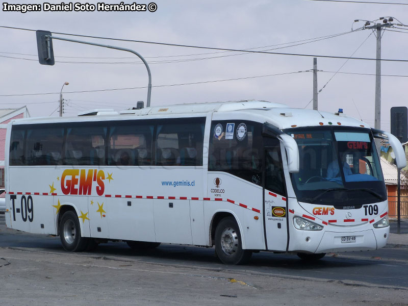 Irizar Century III 3.40 / Mercedes Benz O-500RS-1836 / Géminis (Al servicio de CODELCO División Norte)