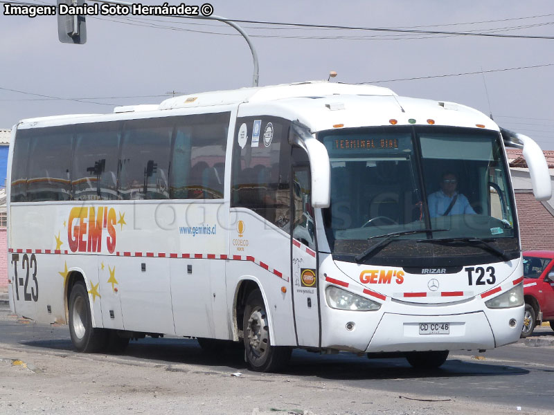 Irizar Century III 3.40 / Mercedes Benz O-500RS-1836 / Géminis (Al servicio de CODELCO División Norte)