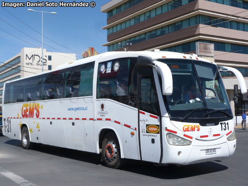 Irizar Century III 3.40 / Mercedes Benz O-500RS-1836 / Géminis (Al servicio de CODELCO División Norte)