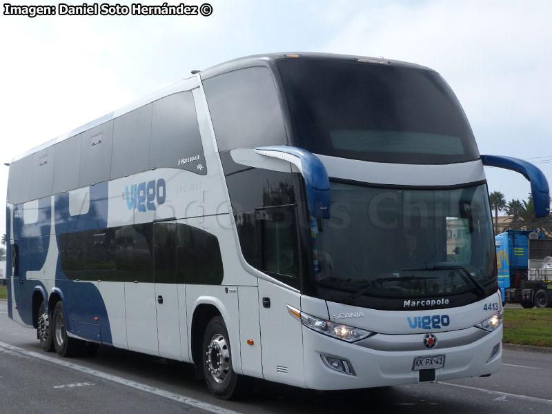 Marcopolo Paradiso G7 1800DD / Scania K-400B eev5 / Viggo S.p.A. (Al servicio de SQM)