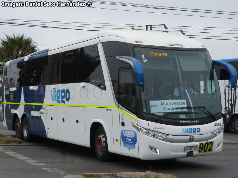 Marcopolo Paradiso G7 1200 / Scania K-400B eev5 / Viggo S.p.A. (Al servicio de AngloAmerican Manto Verde)