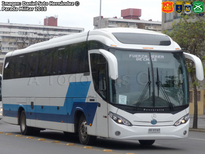 Mascarello Roma 350 / Mercedes Benz O-500RS-1836 BlueTec5 / Fuerza Aérea de Chile